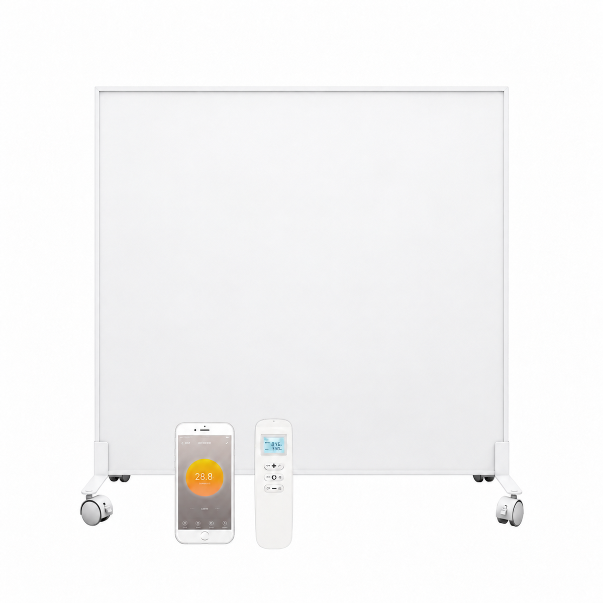 Panneau infrarouge mobile QH-OR série 350 ou 700Watt avec roues incluses