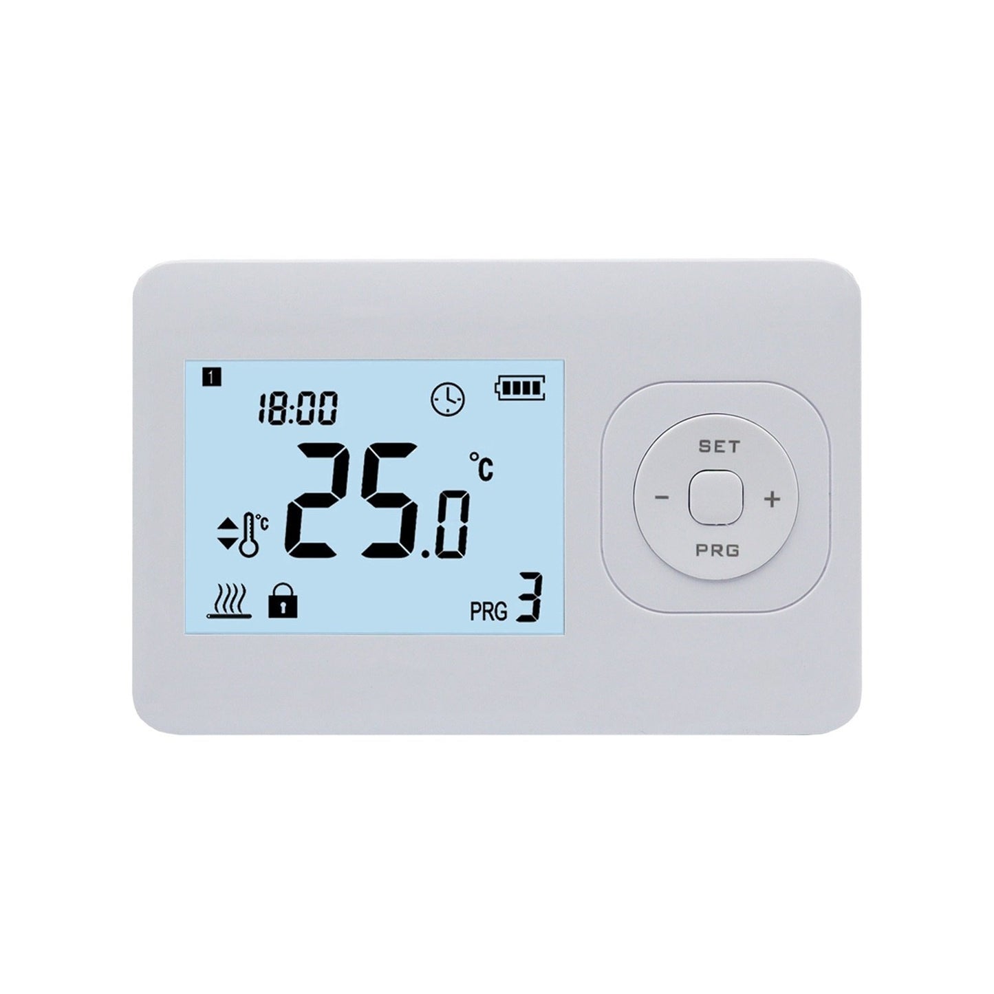 CV Horloge thermostatée - Numérique - Marche/Arrêt - Blanc