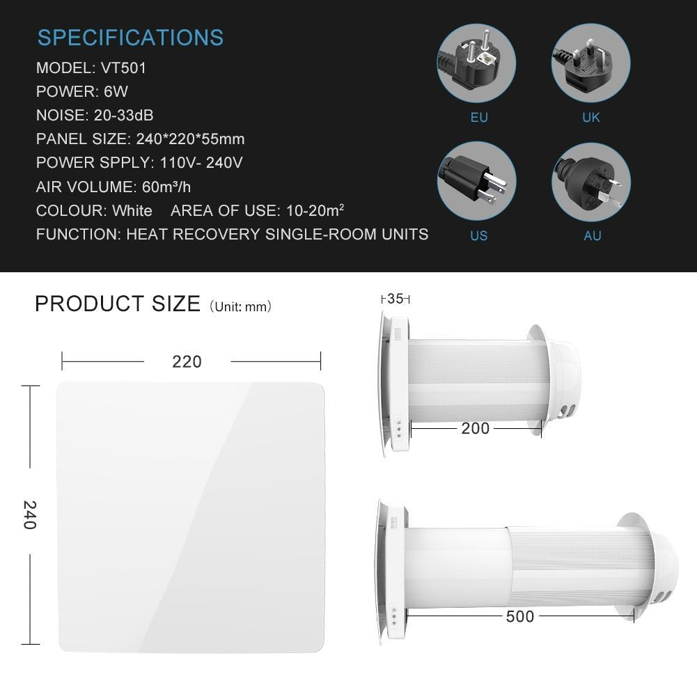 Unité WTW décentralisée √ò150 mm avec Wifi et télécommande