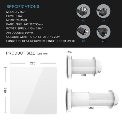 Unité WTW décentralisée √ò150 mm avec Wifi et télécommande