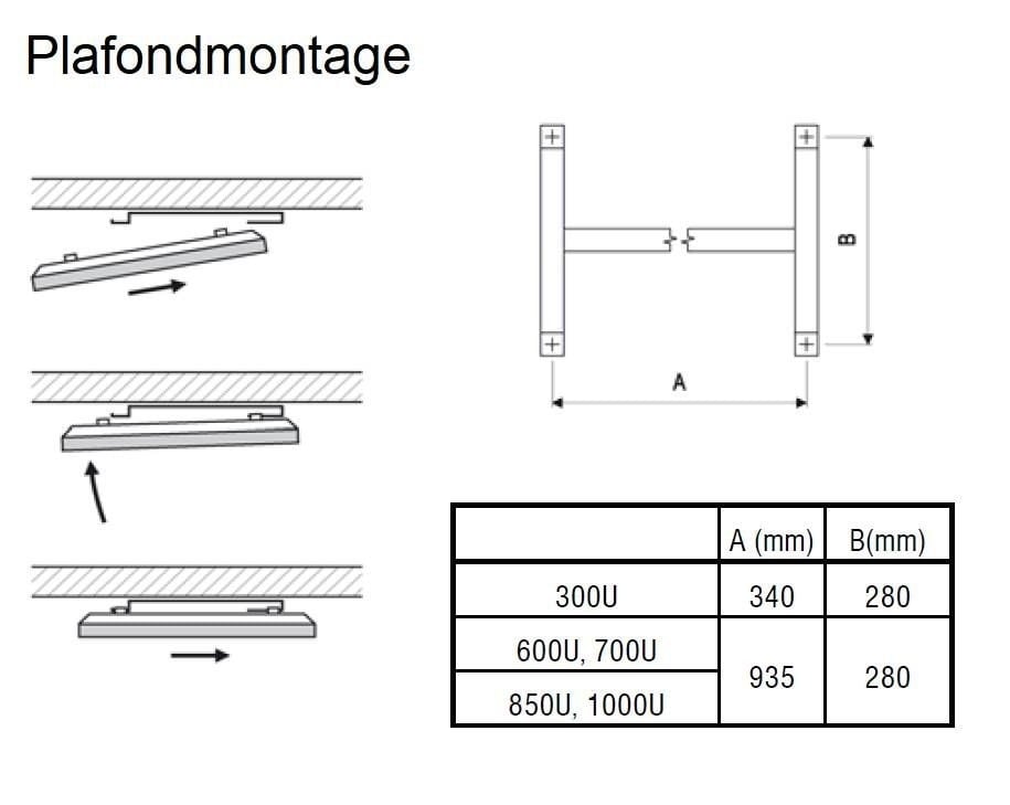 Ecosun IKP-Series panneau infrarouge 59 x 119 cm - 750Watt