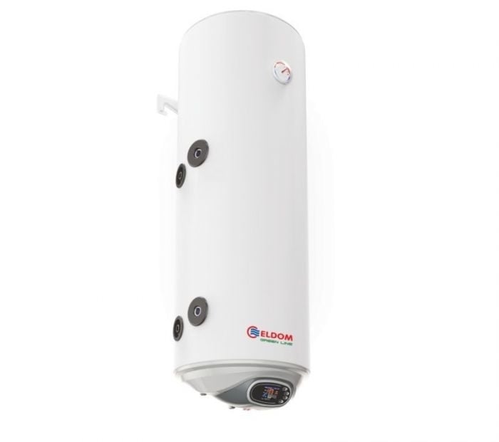 ELDOM Green Line 120L electric boiler with heat exchanger and digital control