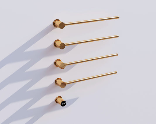 Radiateur sèche-serviettes électrique or avec thermostat L-SR0004-T