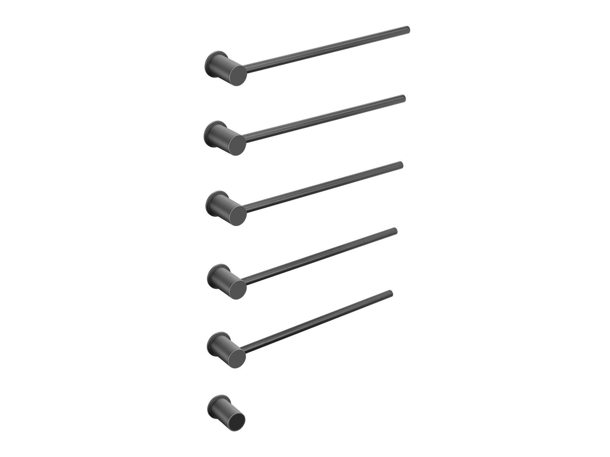 Radiateur sèche-serviettes électrique noir avec thermostat L-SR0005-B