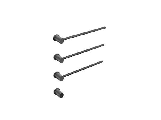 Radiateur sèche-serviettes électrique noir avec thermostat L-SR0003-B