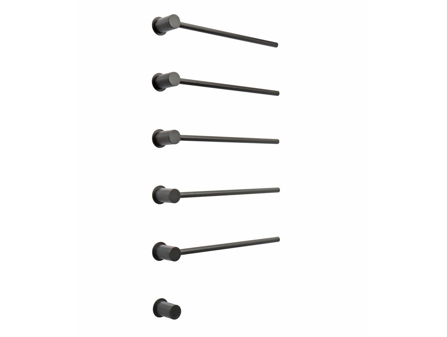 Radiateur sèche-serviettes électrique noir avec thermostat L-SR0005-B