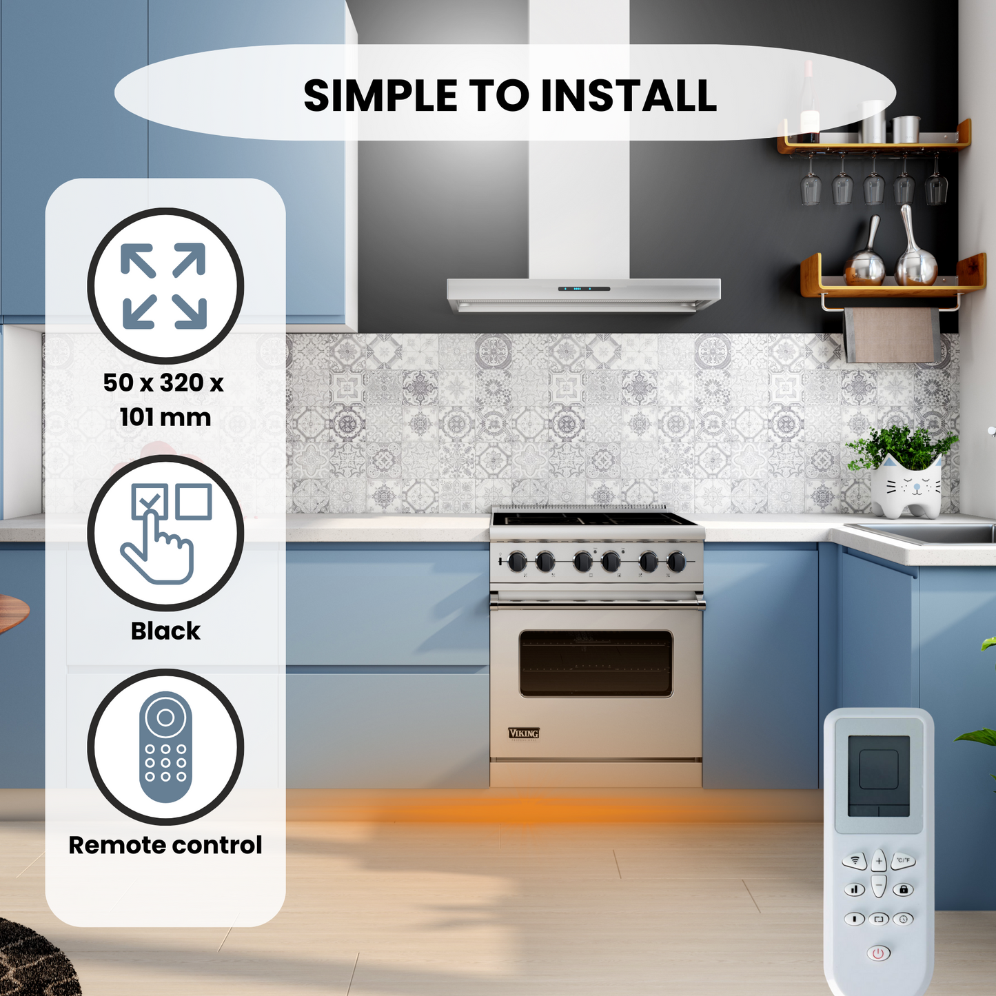 Plinthe électrique eco spacer encastrée avec Wifi et télécommande