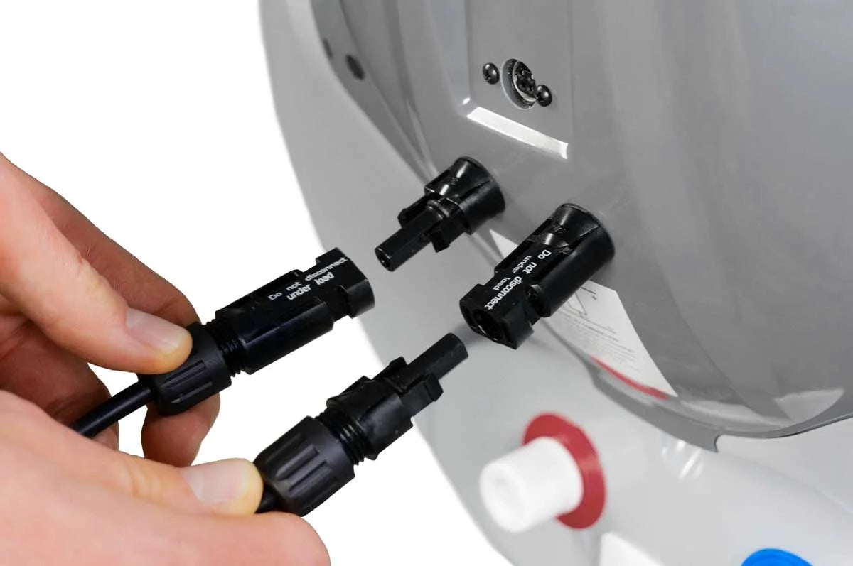 Fothermo chauffe-eau solaire hybride 80L avec panneaux solaires - paquet complet