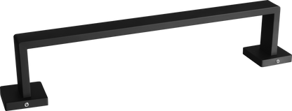 Porte-serviettes noir mat carré