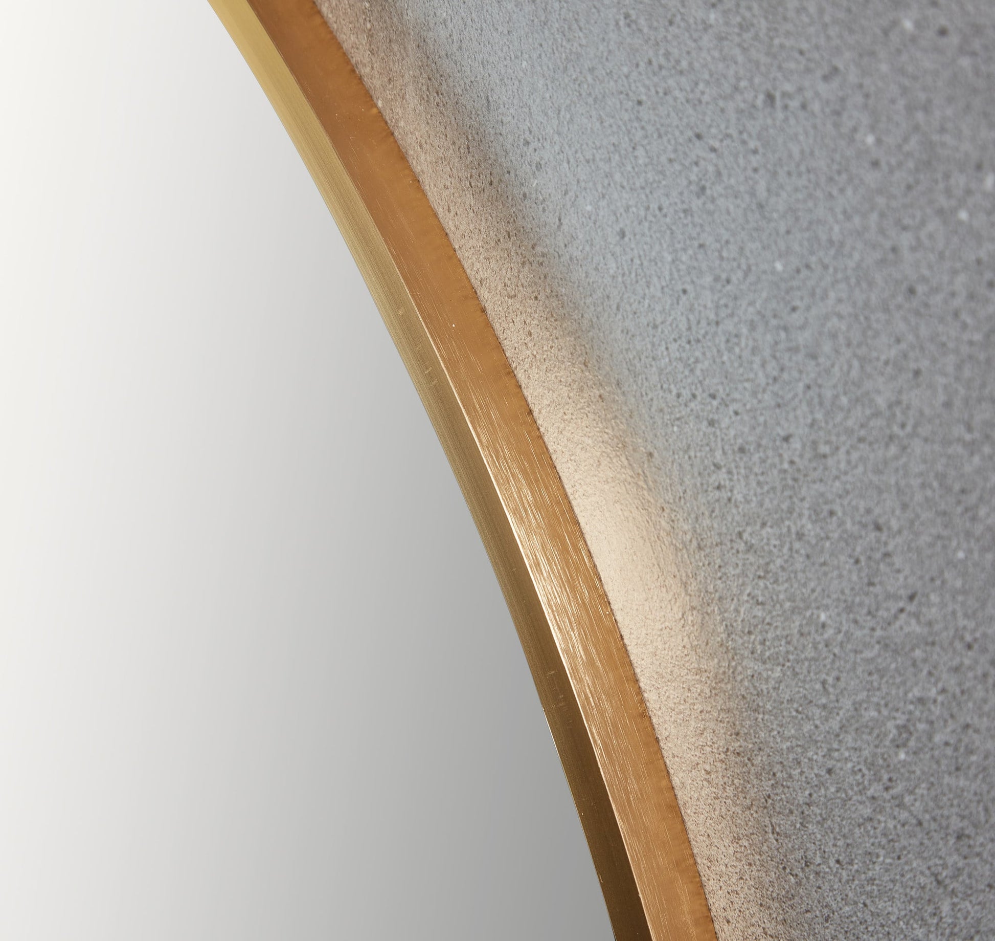 Spiegel rond 100 cm met koperen frame