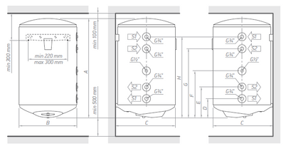 Chaudière à chauffage indirect 120 litres 2 échangeurs