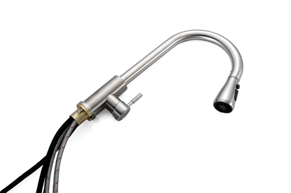 Robinet de cuisine Nurion argenté avec bec