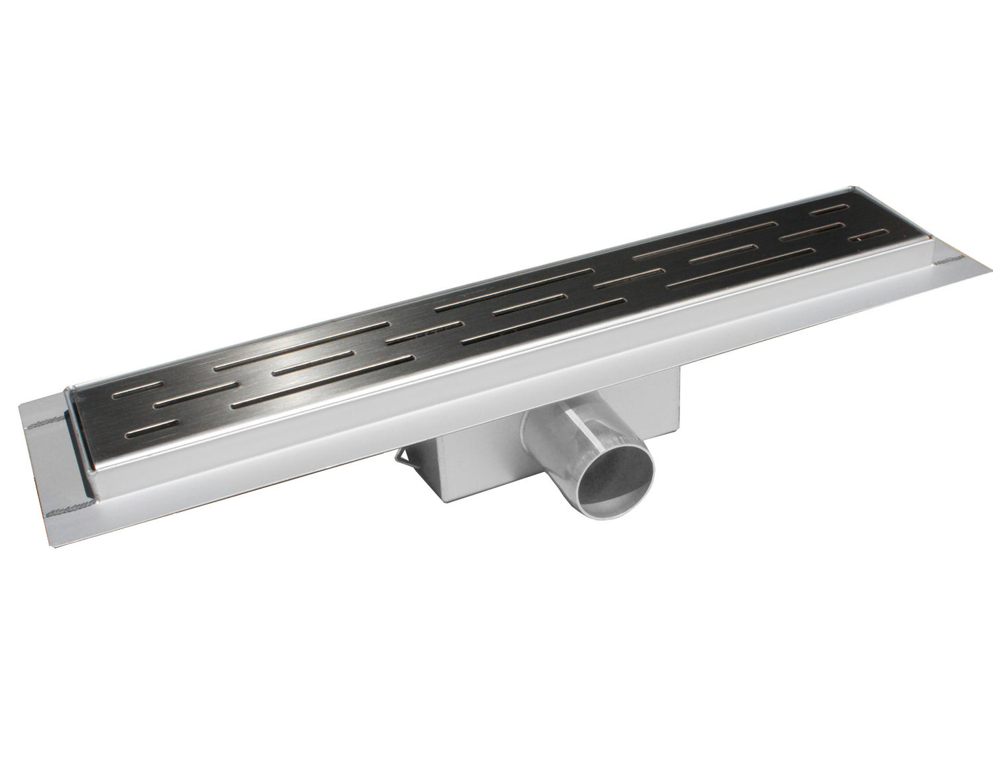 Caniveau de douche NovaDrain complet avec bride et grille fermée