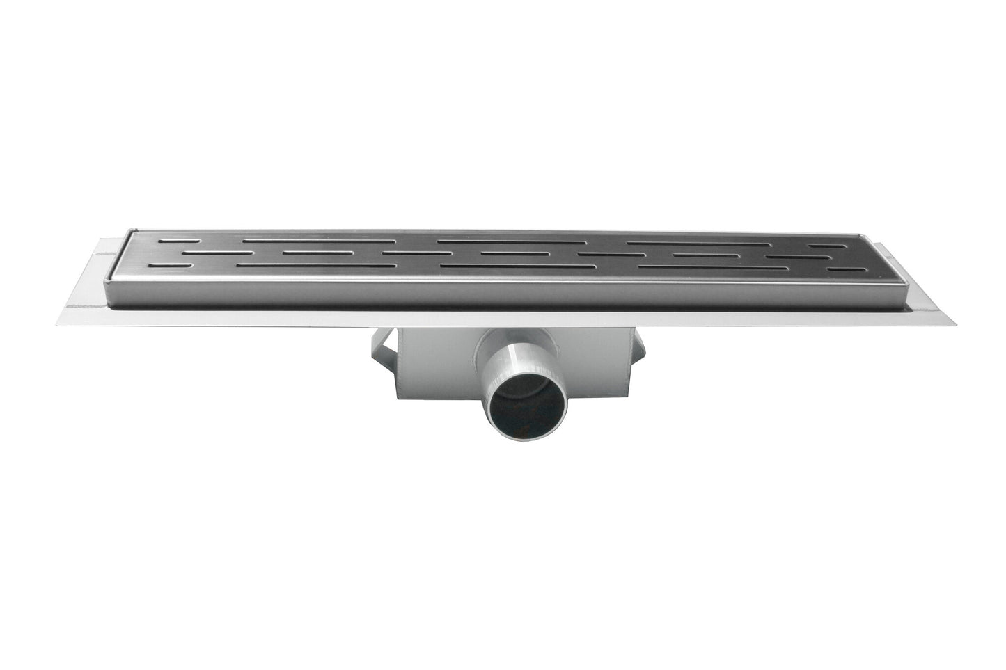 Caniveau de douche NovaDrain complet avec bride et grille fermée