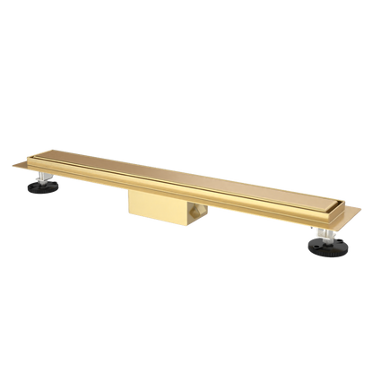 SolarDrain caniveau de douche complet avec bride et grille fermée