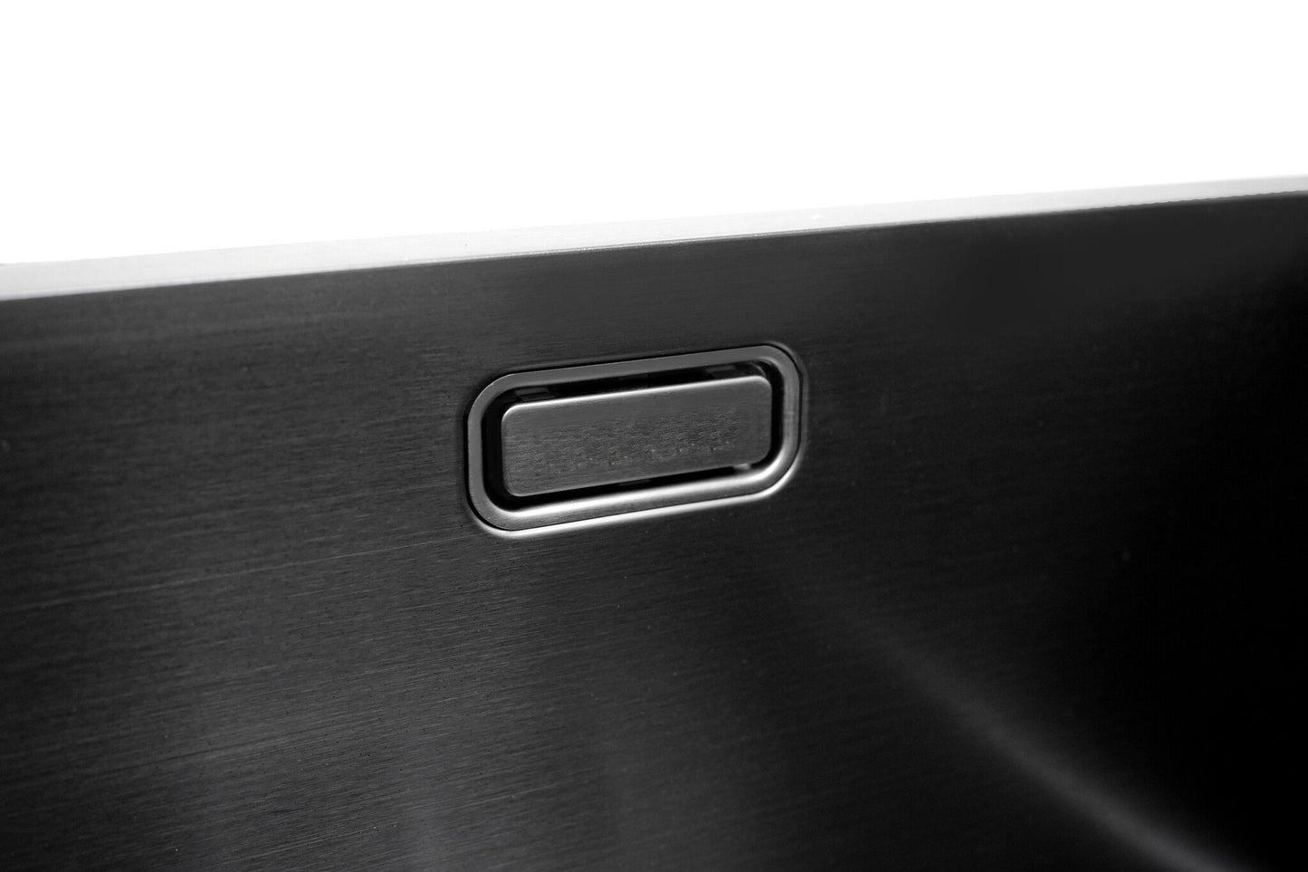Nurion Évier Black Metal 28,5 x 34,5 – Évier de cuisine - Éviers de cuisine – Bac de cuisine - sans trou de robinet, en acier inoxydable
