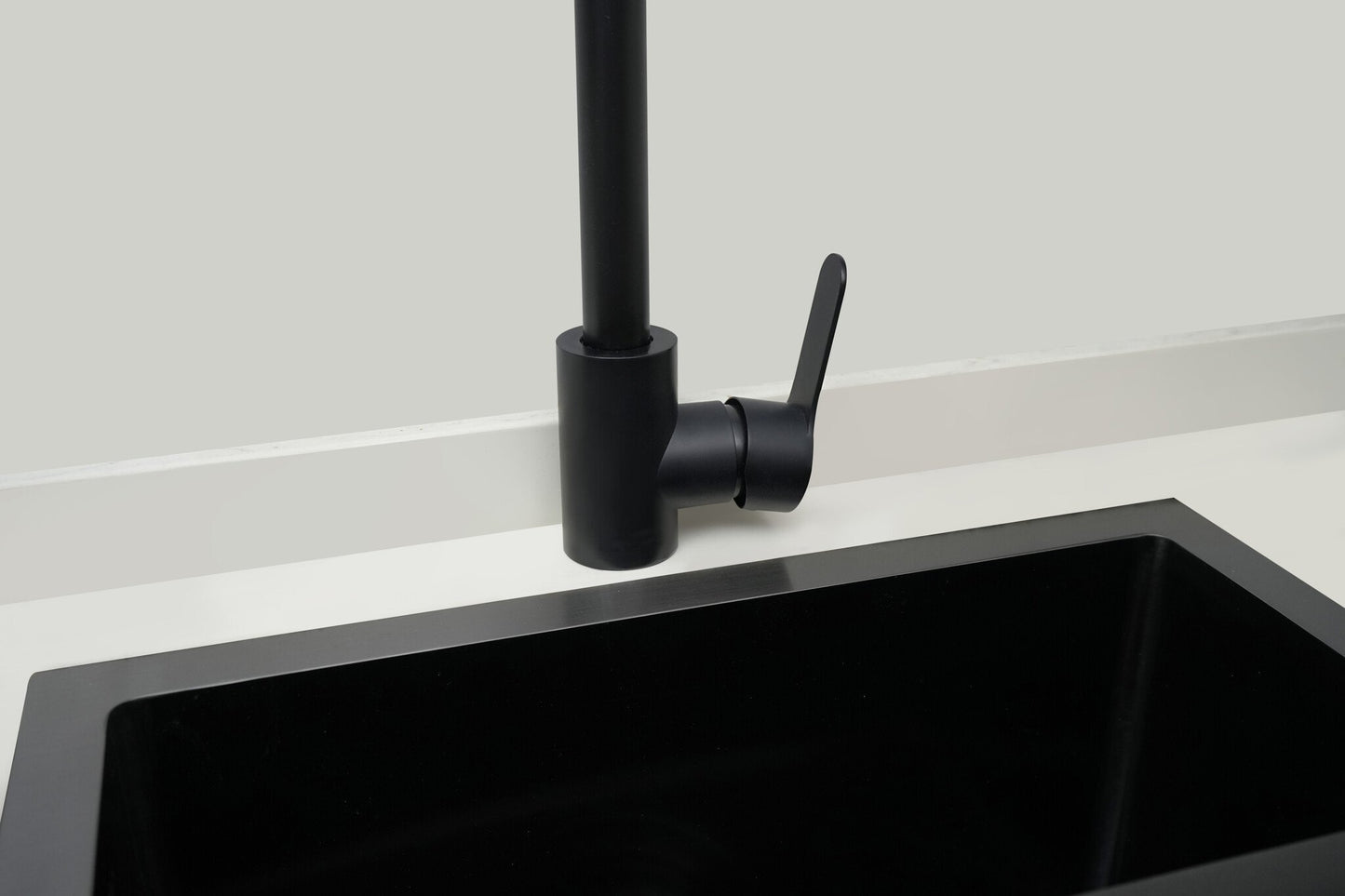 Nurion Évier Black Metal 28,5 x 34,5 – Évier de cuisine - Éviers de cuisine – Bac de cuisine - sans trou de robinet, en acier inoxydable