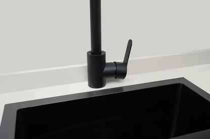 Évier Nurion Black Metal 44,5 x 34,5 – Évier de cuisine - Éviers de cuisine – Bac de cuisine - sans trou pour robinet, inox