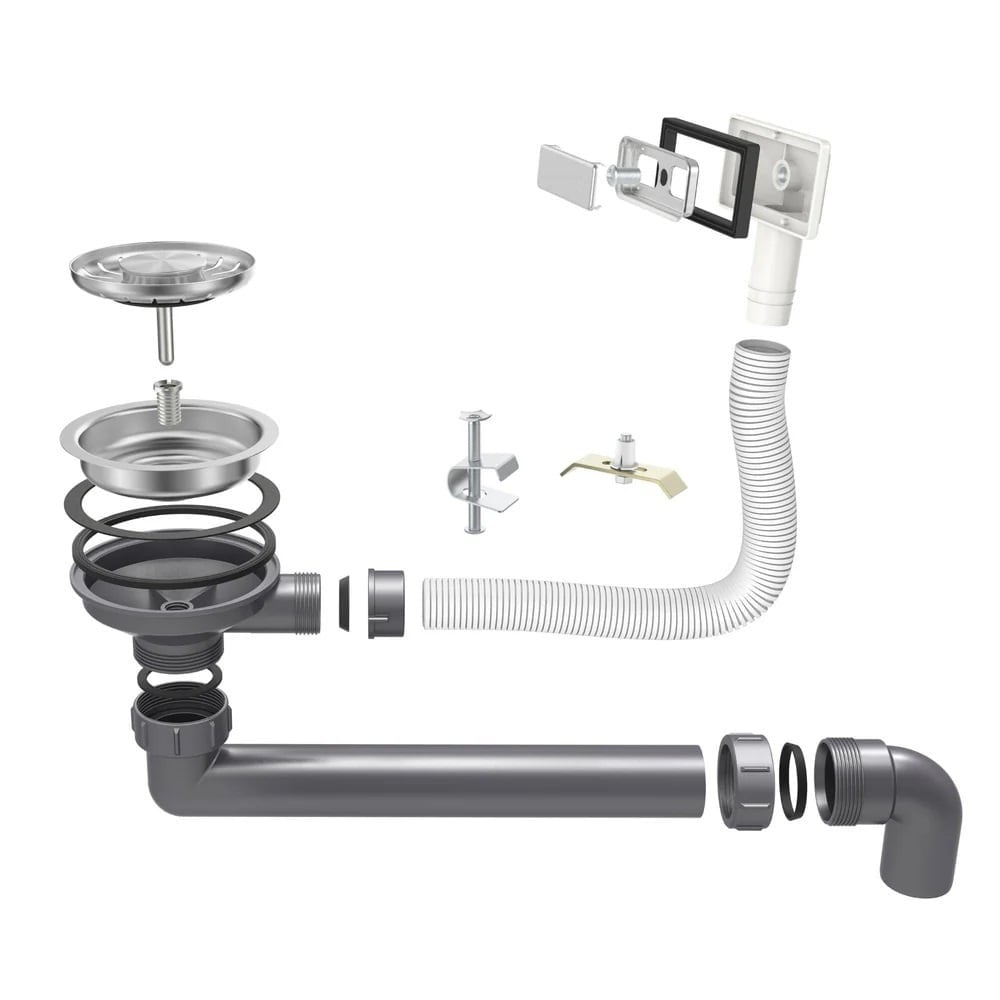Nurion Évier INOX 16,5 x 38,5 – Évier de cuisine - Éviers de cuisine – Cuvette de cuisine - sans perçage pour robinet INOX