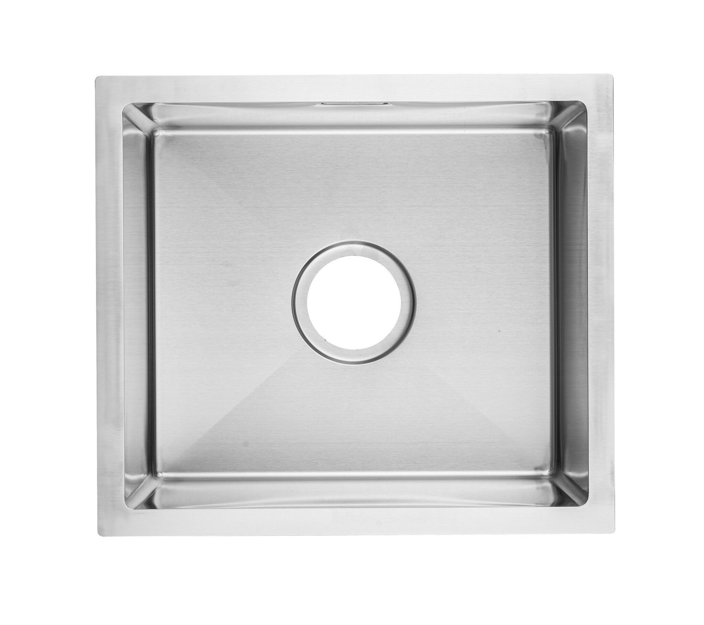 Nurion Évier INOX 28,5 x 34,5 – Évier de cuisine - Éviers de cuisine – Bac de cuisine - sans trou pour robinet