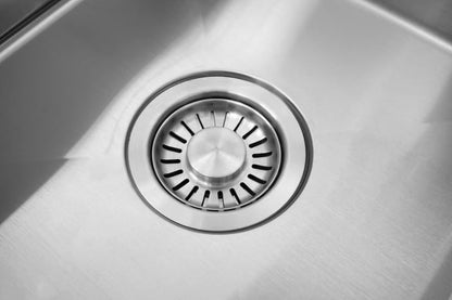 Nurion Évier INOX 28,5 x 34,5 – Évier de cuisine - Éviers de cuisine – Bac de cuisine - sans trou pour robinet