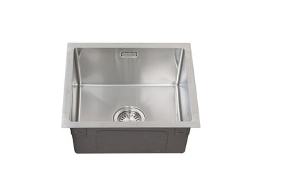 Évier Nurion inox 39,5 x 34,5 – Évier de cuisine - Éviers de cuisine – Cuve de cuisine - sans perçage pour robinet