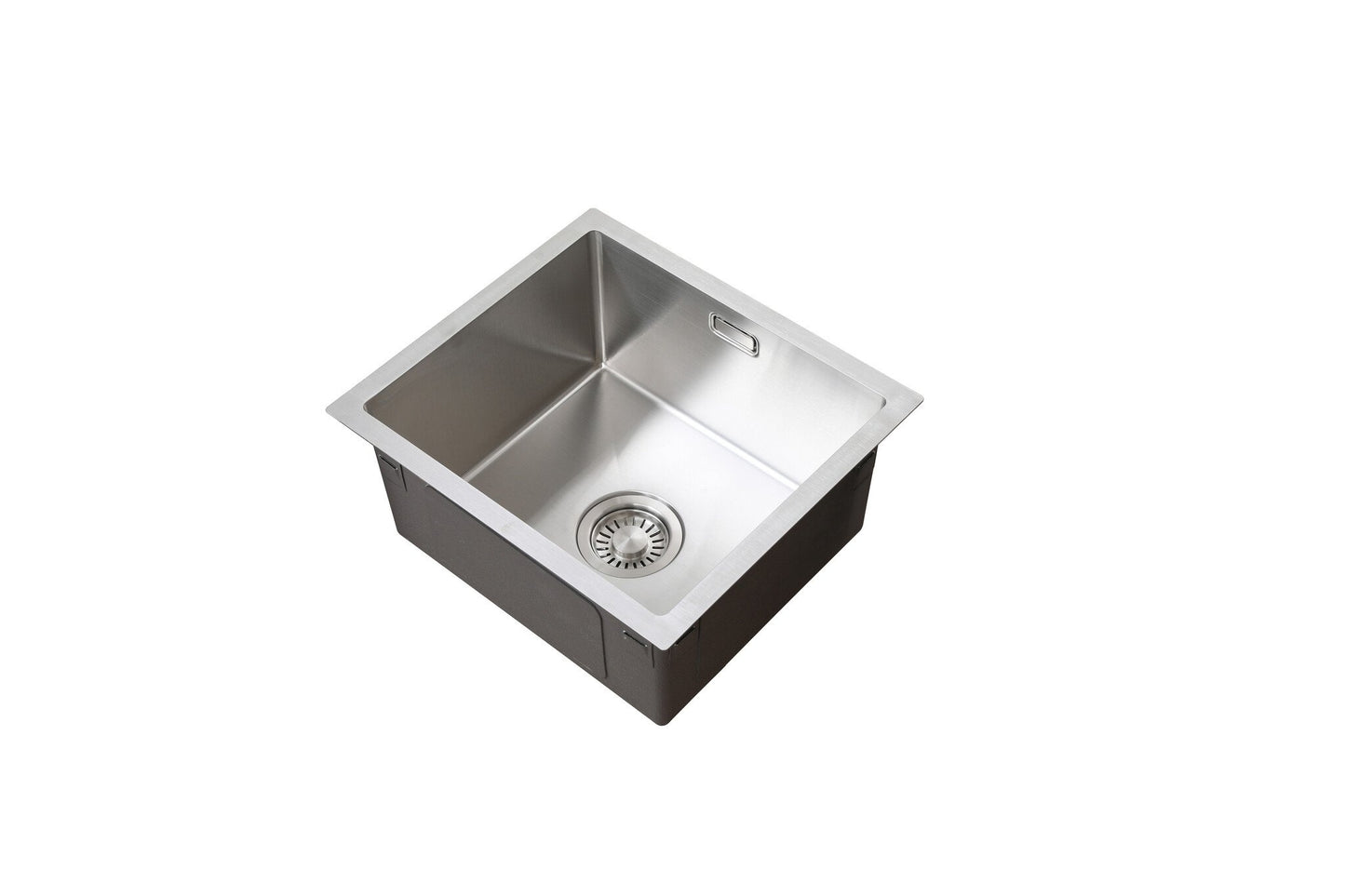 Évier Nurion inox 39,5 x 34,5 – Évier de cuisine - Éviers de cuisine – Cuve de cuisine - sans perçage pour robinet