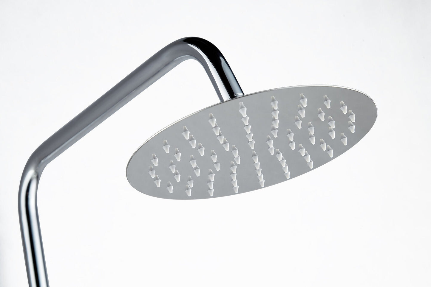 Douche de surface à effet pluie 30 cm douche de tête thermostatique chrome