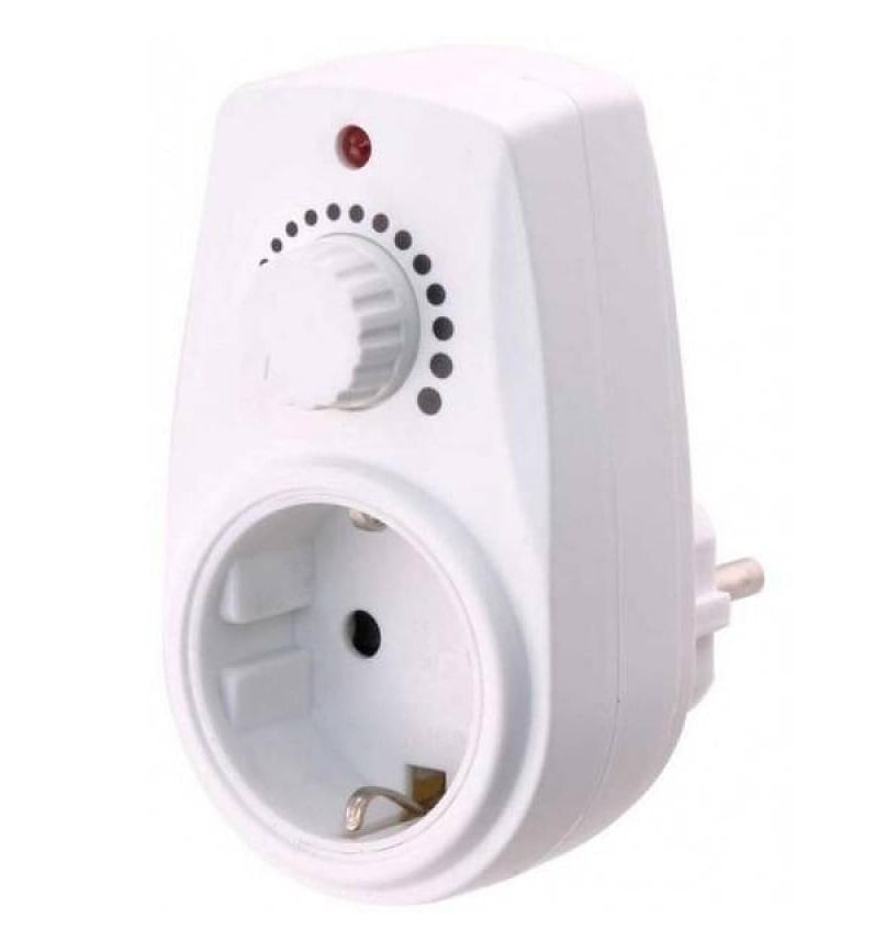 Interruttore dimmer a spina 280Watt max IP20.