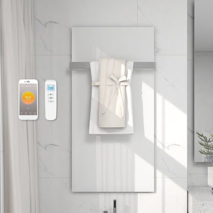 QH - GD White Series panneau infrarouge en verre 60 x 120 cm - 700Watt