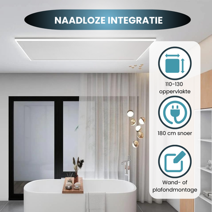 QH-HL Série Panneau Infrarouge Wifi avec √âclairage LED 63 x 108 cm - 700 Watt