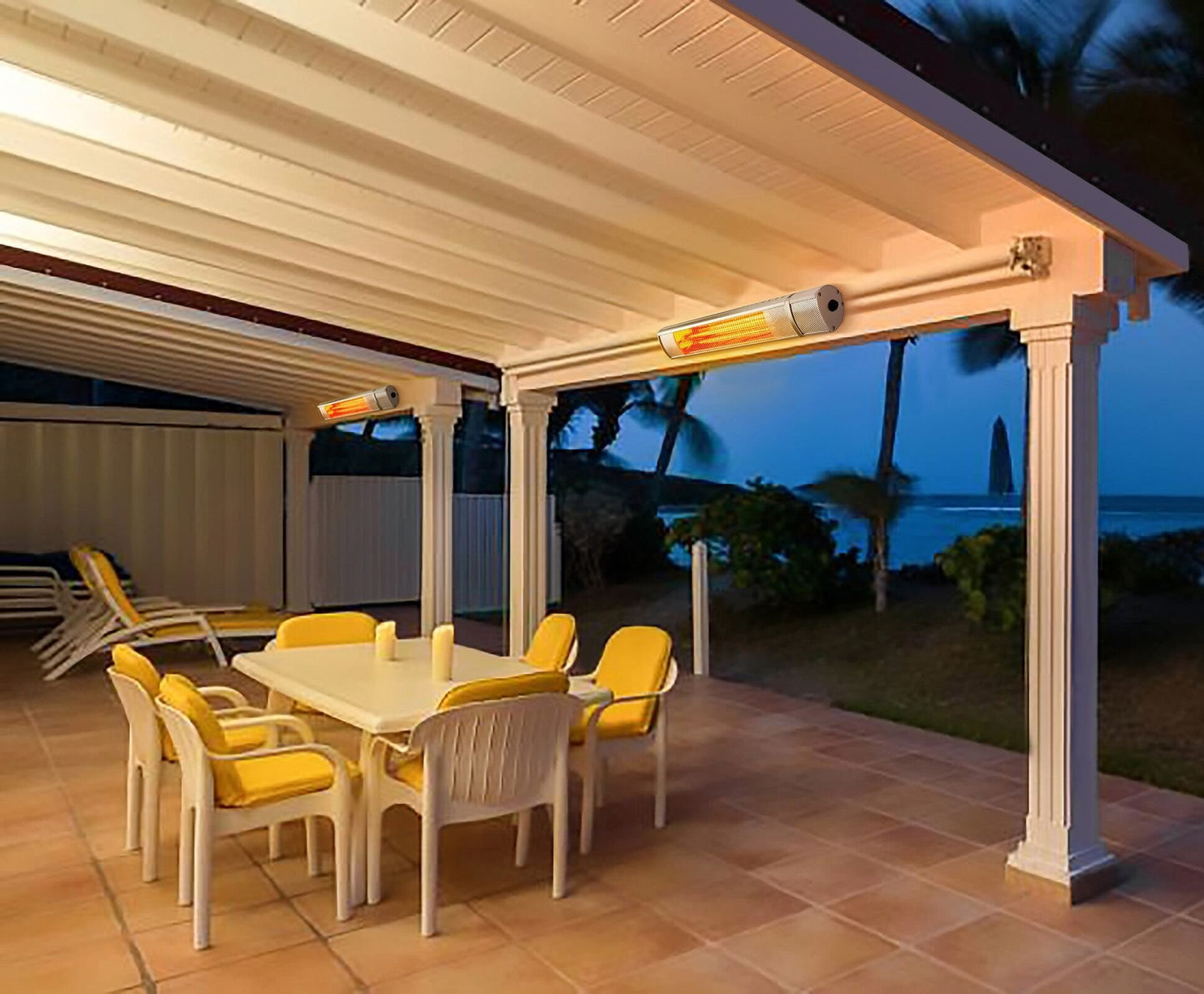 QH-TH Chauffage infrarouge Golden 2000 W et 3000 W avec télécommande