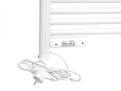 Radiateur à serviettes électrique intelligent avec commande numérique blanc 425Watt