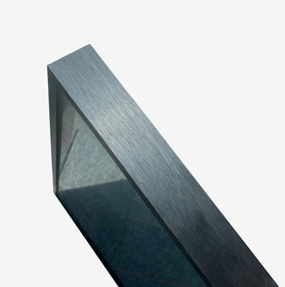 Mirror with black frame, LED, anti-fog, 60 x 100 cm