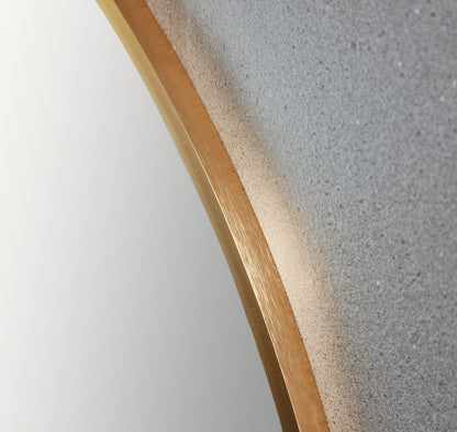 Specchio rotondo 100 cm con cornice dorata