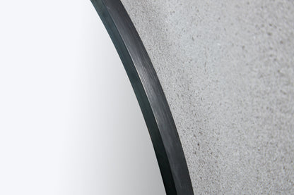 100cm round mirror with black frame - Bella Mirror