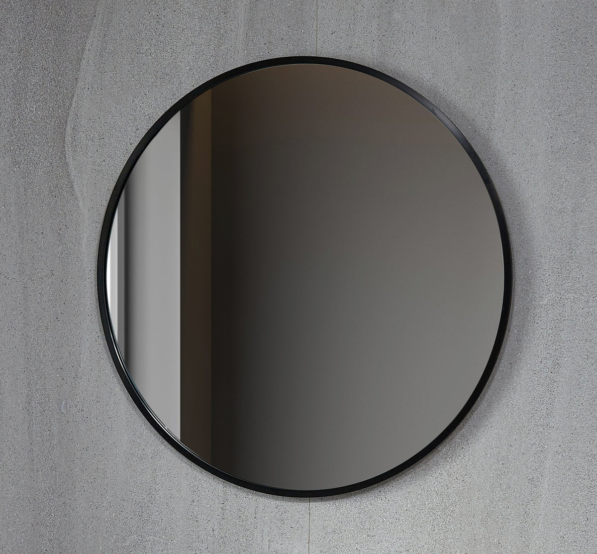100cm round mirror with black frame - Bella Mirror