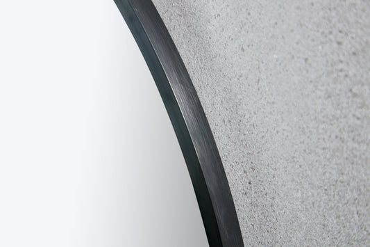 60cm round mirror with black frame - Bella Mirror