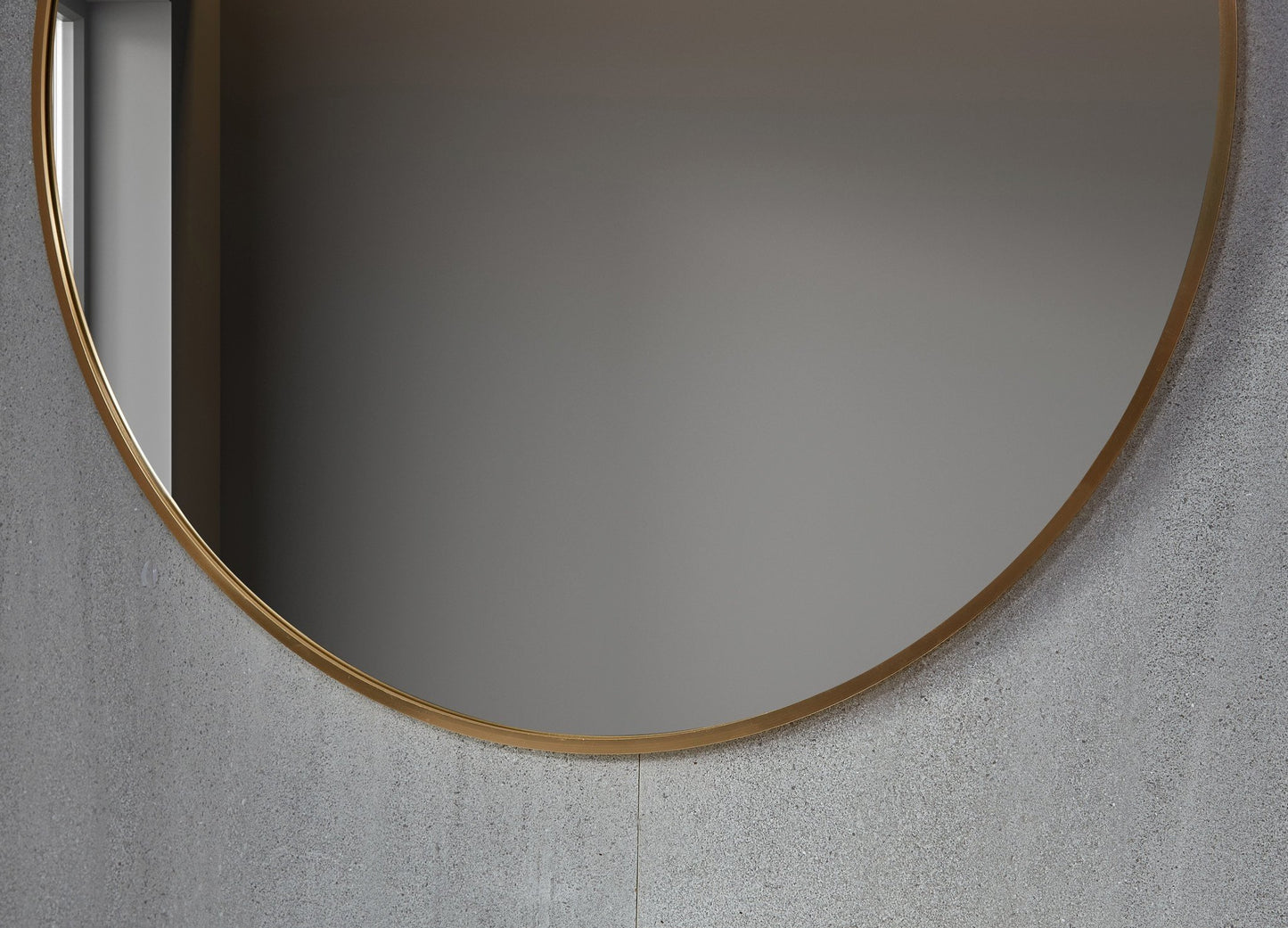 Specchio rotondo 80 cm con cornice dorata