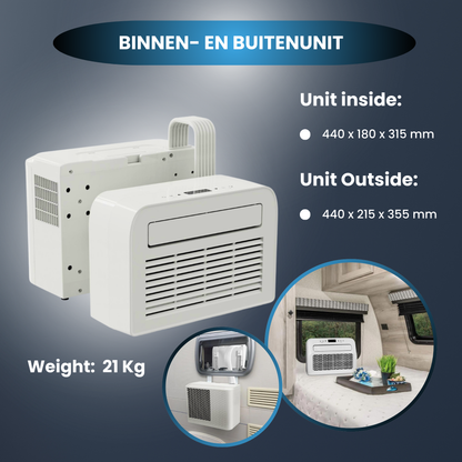 5000 BTU Split Caravan Air Conditioner with Wifi and Quality Cooling