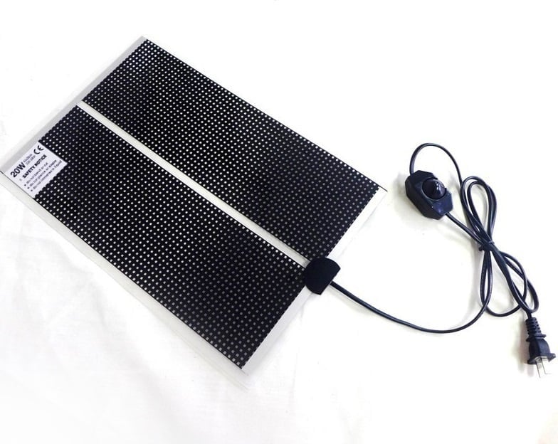Tapis chauffant QH 15x28cm avec variateur et interrupteur On/Off