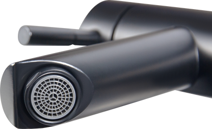 Robinet de lavabo noir mat