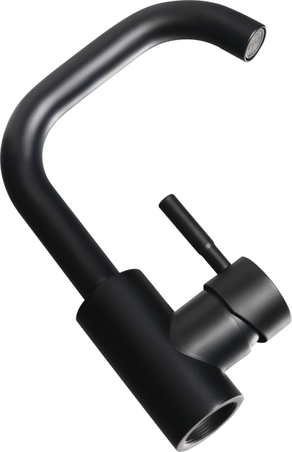 Robinet de lavabo avec bec pivotant à 180 degrés