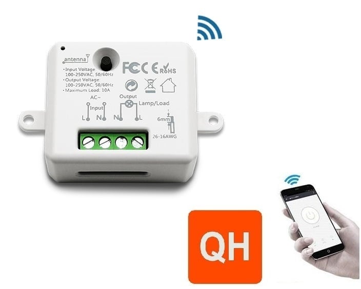 Interrupteur encastré Wifi 10A smartphone