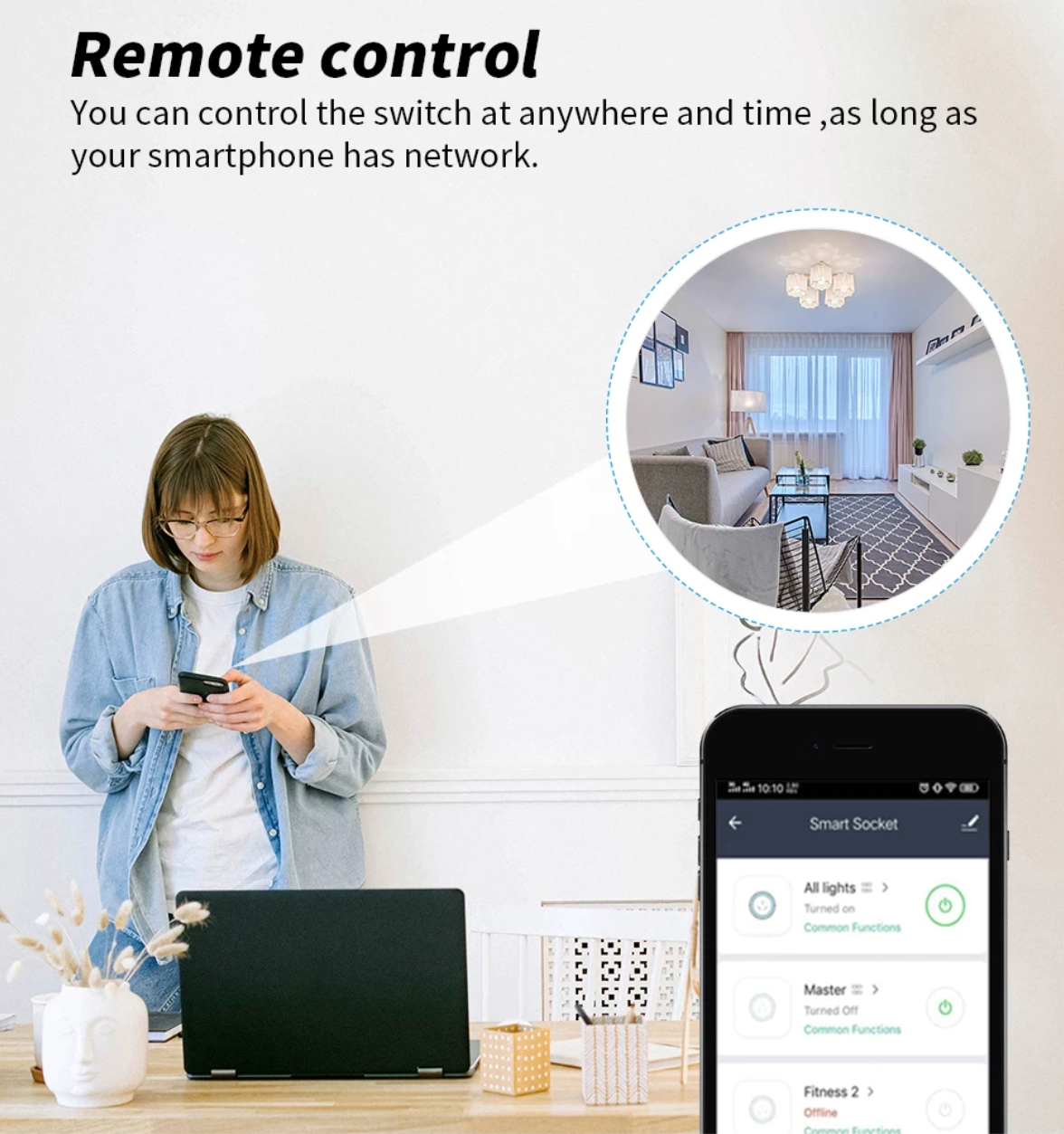 Compteur de consommation de prises intelligentes Wifi avec fonction de temporisation
